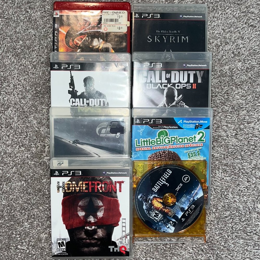 Bundle of 8, (working) PS3 video games.
